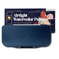 Transon Watercolor Palette Folding with Lid 18wells 2 Mixing Areas and 1 Large Mixing Tray Also for Gouache Acrylic Paint Palette Navy Blue - color: Navy Blue
