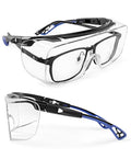 LANON Safety Glasses Over Eyeglasses, ANSI Z87.1 Certified Lenses