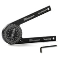 7 Inch Aluminum Miter Saw Protractor, Upgraded High-Precision Angle Measuring Tool, Includes Adjustment Wrench, Ideal for Carpenters, Plumbers, Construction Workers, and Home DIY Enthusiasts
