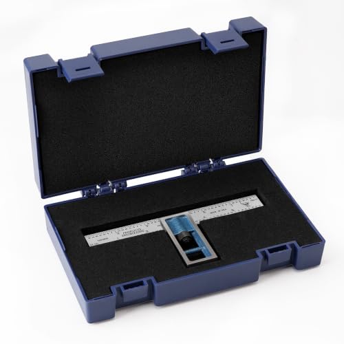 PEC Tools Double Square, 4" Machinist Blade, Made in USA - color: Graduation: 4R (8ths/16ths/32nds/64ths), size: 4"