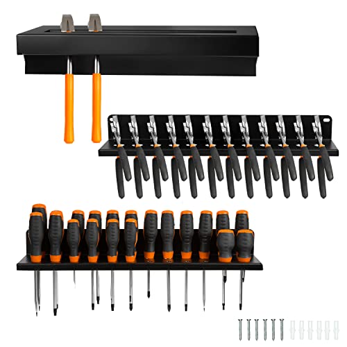 Iron Forge Tools Metal Screwdriver Organizer, Hammer Holder & Pliers Rack - style: Metal