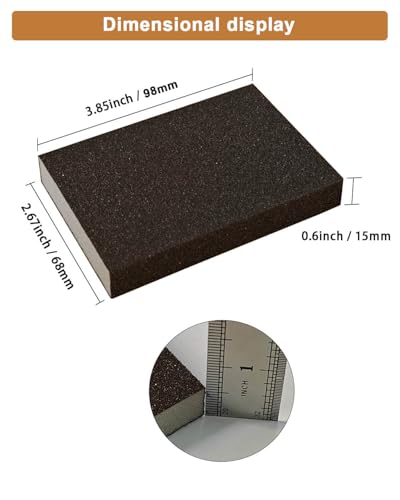 Sanding Sponge 80 Grit Sanding Block - 10Pcs Drywall Sanding Block for Wood | Fine Grit Sanding Sponges For Drywall, Wood And Metal, Sandpaper Block Spong - size: 80 Grit