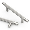 Asidrama 10 Pack 3.75 Inch(96mm) Brushed Satin Nickel Knurled Kitchen Cabinet Handles, Cabinet Pulls Kitchen Cabinet Hardware for Cupboard Drawer Pulls - color: Brushed Satin Nickel, size: 3.75" Hole Center