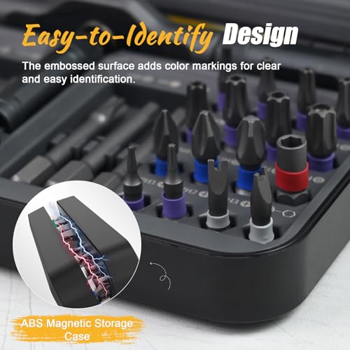 66 in 1 Magnetic Ratchet Screwdriver Set With Case - size: 66 in 1