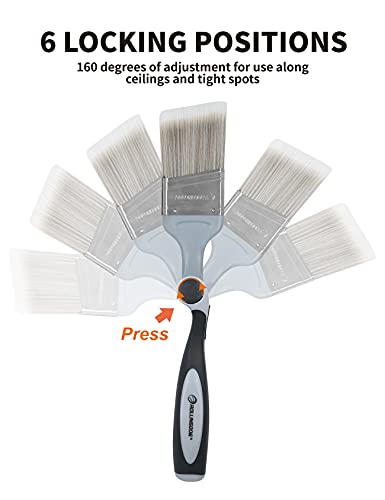 ROLLINGDOG 9 Inch Paint Roller Kit with Extension Pole - color: 11 pc paint roller kit with masking tape