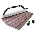 S SATC 15PCS Adjustable Radius Flexible Sanding Block with Hook & Loop Backing 70 x 400MM Longboard Hand Sander for Automobile Ship Wood Grinding with 80 120 180 240 320 Grit Mesh Sandpapers - style: Longboard Sanding Blocks with 15 PCS Sandpapers