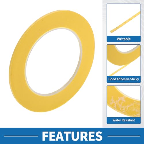 Painters Tape Easy Removal 0.1 Inches x 52.5 Yards Masking Master Tape Yellow - color: Yellow, size: 0.1 Inches x 52.5 Yards