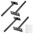 Luomorgo 5 Inch Floating Shelf Bracket, 4 Pcs, Black Blind Shelf Support - size: 5 Inch-Black