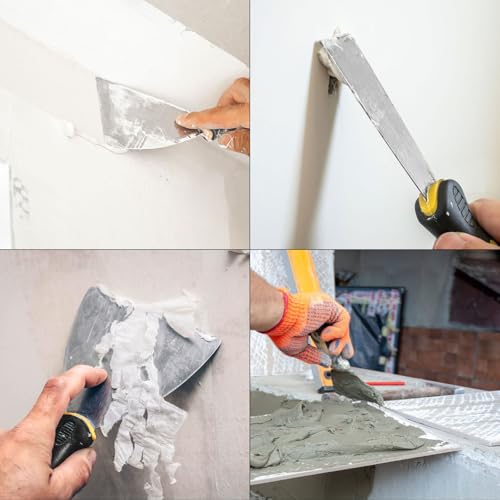 Putty Knife Set, 2" 4" Paint Scraper & Spackle Knife