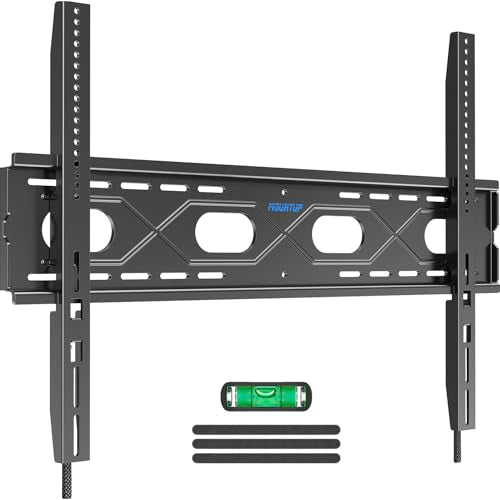 MOUNTUP Large Fixed TV Wall Mount for 50”-120" TVs up to 220 LBS, Ultra Slim TV Mount for Max VESA 950x600mm, Fits 16", 24", 32” Studs, Heavy Duty Low Profile TV Bracket, One-Piece Bracket - size: Fit Most 50"-120" TVs