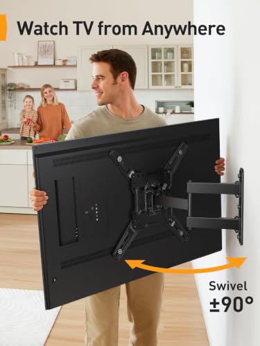 Perlegear Full Motion TV Mount for 26–65 inch TVs up to 82 lbs - size: for 26-65 inch TVs