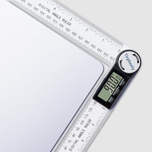 Digital Angle Finder Protractor, 7-Inch (200mm) Measuring Tool | 3rd Generation Quick Display, Angle Gauge Ruler, Professional Measuring Tool, Woodworking, Carpentry, and Construction