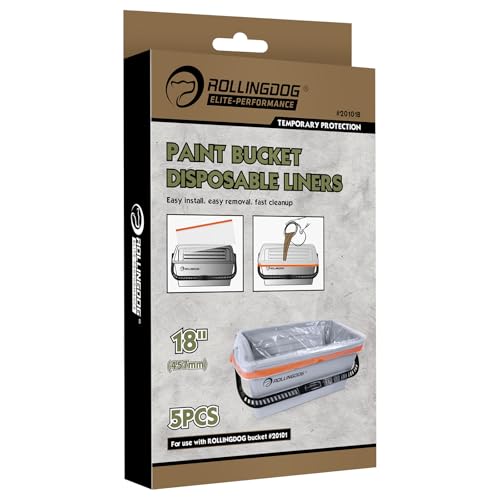 ROLLINGDOG 18 Inch Disposable Paint Bucket Liners - color: 18" Disposable Paint Bucket Liners