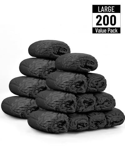 Buself 200 Count Shoe Covers Disposable Non-Slip, Premium Cloth Boot Covers, Slip-resistant, Durable, Breathable, Non-toxic, Recyclable - size: 200ct Up to Men8.5 & Women 10