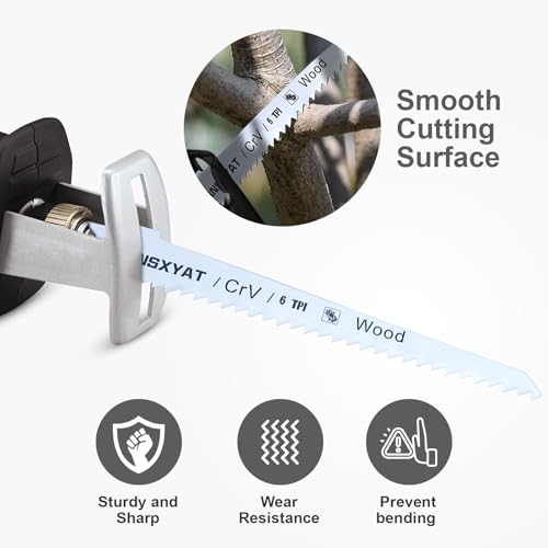 8PCS Reciprocating Saw Blades for Wood Pruning and Carbide Metal Blade