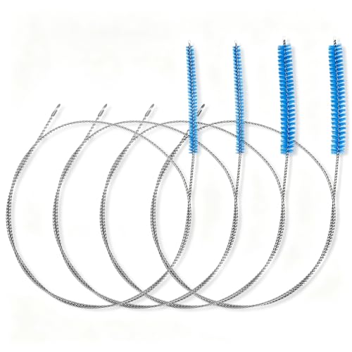 Ymapinc 4Pcs Extra Long Pipe Cleaner Brush, 1/2 Inch & 1/4 Inch - style: blue-1/2-inch and 1/4-inch