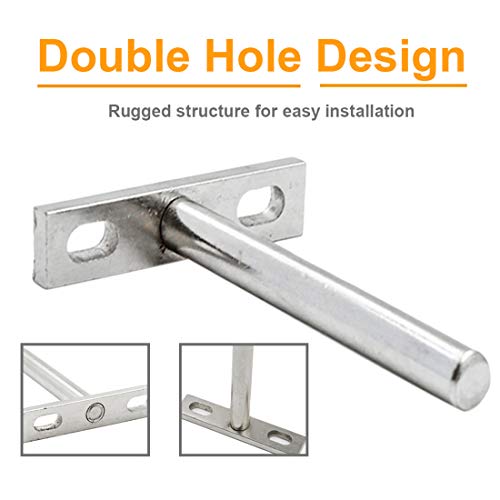 Luomorgo 3 Inch Floating Shelf Bracket, 4 Pcs Blind Shelf Bracket - size: 3 Inch