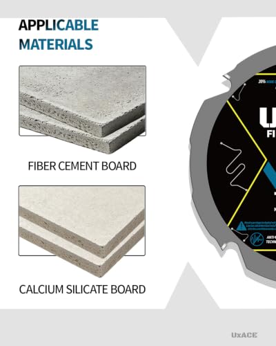 7-1/4-Inch 4-Tooth Circular Saw Blade with 5/8-Inch Arbor, Hardie Blade for Fiber Cement Cutting & Laminate Flooring, Polycrystalline Diamond Tipped(PCD) Saw Blade, Thin Kerf Design, 3 Pack - size: 7-1/4", 5/8‘’ Arbor, 4T, 3pc