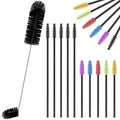 Hummingbird Feeder Cleaning Brush, 19 Pieces 3 Size, Black - color: Black