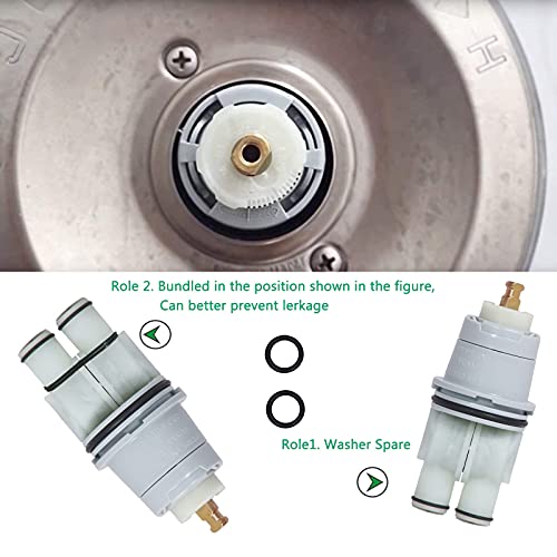 RP46074 Shower Valve Cartridge Repair Assembly for Delta 13/14 Series Faucet - Compatible With Monitor Single-Handle Universal Valve Replacement Kit for Tub - style: RP46074-1 Pack