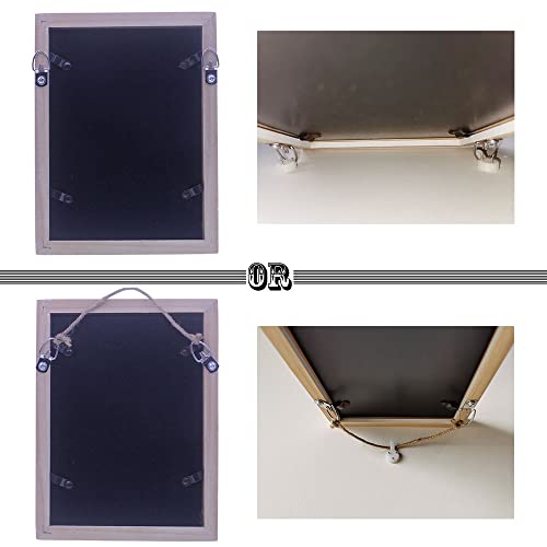 D-Ring Picture Hangers with Screws 100 Pcs, Single Hole Picture Hanging Hardware, Picture Hooks for Mirror, Clock, Decoration, Paintings, Artwork Picture Frame - size: 100 Pcs Single Hole