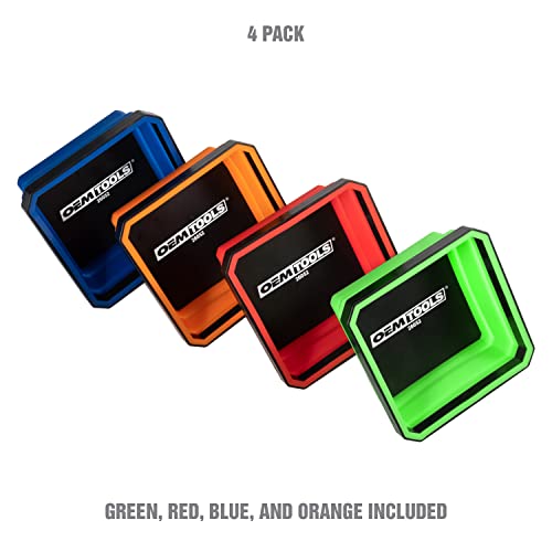 OEMTOOLS 26052 4-Pc Collapsible Magnetic Tray Set 4-1/2" for Small Parts - style: Tray