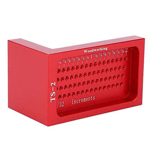 TS 2 Woodworking Ruler, Cross Calibration Ruler, Saddle Square Marking Gauge Woodworking T Type Scribing Marking Gauge Linear Measurement Tool