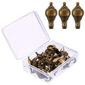 Hotop 30 Pieces Push Pin Hooks Picture Hanging Nails, Bronze - color: Bronze, style: Retro Style