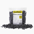 Qualihome Ribbed Plastic Drywall Anchors - Wall Anchors for Drywall - Plastic Screw Anchors for Secure Fastening (Bulk Pack, #6-8 x 7/8") - size: #6-8 x 7/8", style: Bulk Pack