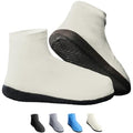 Rain Shoe Covers Waterproof Reusable Galoshes Overshoes - color: Milk White, size: X-Large