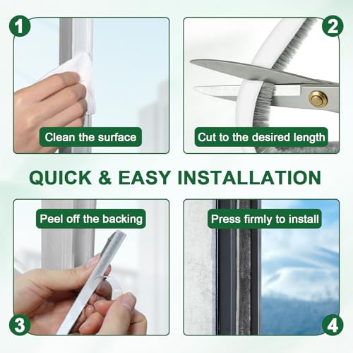 Weather Stripping, 39.4 FT x 0.35 x 0.2 Inch Self-Adhesive Foam Seal - size: 0.35'' Wide X 0.2'' Thick