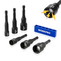 WORKPRO 6 PCS Magnetic Nut Driver Set, 1/4" Hex Shank, CR-V Steel, SAE - size: 6PCS Magnetic Nut Driver Set