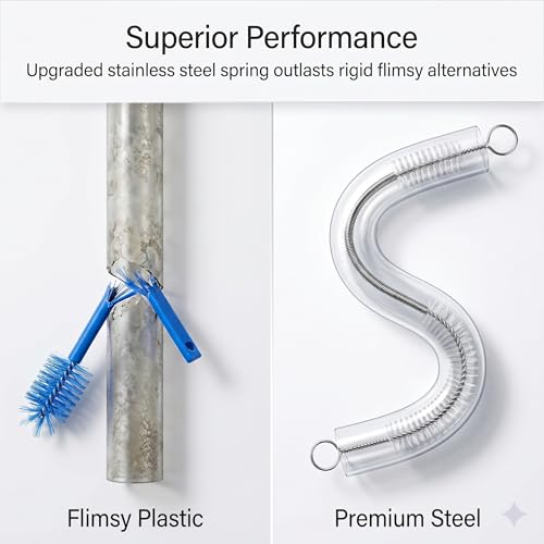 Flexible Drain Clog Remover Brush Single Head Extended Reach Cleaning Tool for Bathroom Kitchen and Sink Drains White - color: White, size: Medium