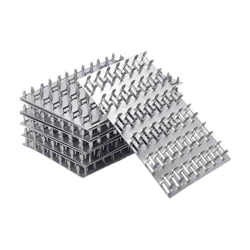 10 Pack 6x4 inch Truss Mending Plate Compatible with 8mm Nail Teeth - size: 6x4 inch