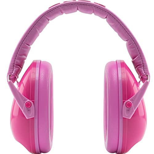 Snug Kids Earmuffs – Noise Reduction for Toddlers & Children – Adjustable, Lightweight, Foldable, Soft & Comfortable - color: Pink