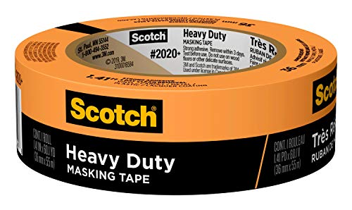 Scotch Heavy Duty Masking Tape, 1.41 in x 60.1 yd, 2020+-36AP, 1 roll - size: 1.41" Width, style: 1 Roll
