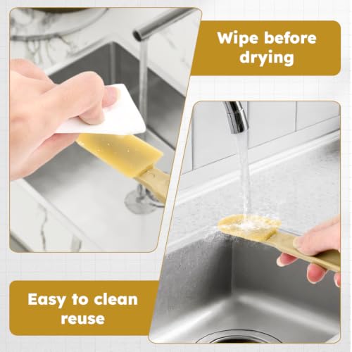 8pcs Rubber Caulking Spatula Tool, Reusable Caulking Tool Sealant Spatula Spreader 4 Sizes, Caulking Finishing Tool Applicator for Tiles Brick Floors Walls Bathroom Kitchen