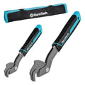 DURATECH 2-Piece Self-Adjusting Wrench Set, 8" & 12" Pipe Wrenches - size: 8" & 12"