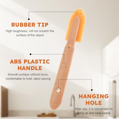 8Pcs Rubber Caulking Tool 4 Size Set, Reusable Sealant Spatula Spreader, Caulk Finishing Tool Grout sealer Applicator for Toilet Brick Skirting Kitchen Bathroom(Brown)
