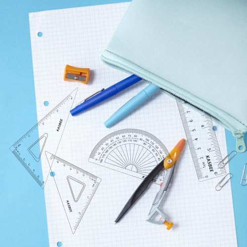 Triangular Ruler Set, 4PCS Geometry Set, Professional Drafting Tools