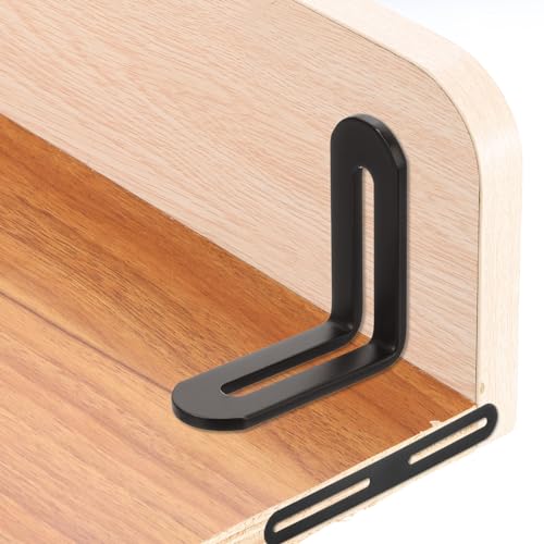 uxcell 2Pcs Adjustable Flat Mending Plate Support with Slot, 8.46 x 0.94 Inch Stainless Steel Slotted Straight Brace Brackets for Wooden Furniture, Black - size: 8.46 x 0.94 Inch