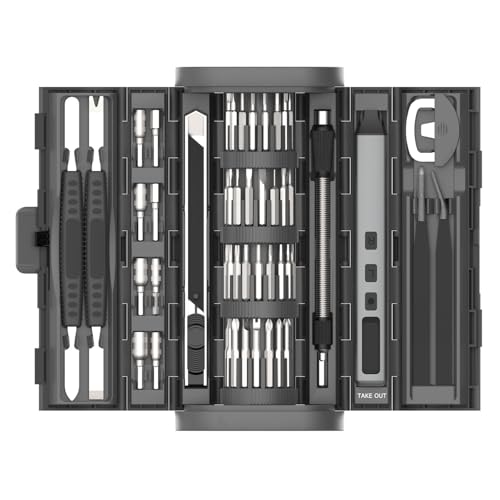 83 in 1 Electric Screwdriver Kit, Multi-Purpose Precision Repair Tool Set, Professional Magnetic Repair Tool Kit with 71 Bits for Computer, PC, Phone, Laptop,Drones, Watch, Xbox, PS5