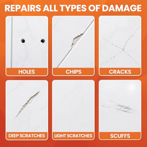 Tile Repair Kit Pure White, Floor Ceramic & Porcelain Tile Chip Repair Kit - color: No.12 Pure White
