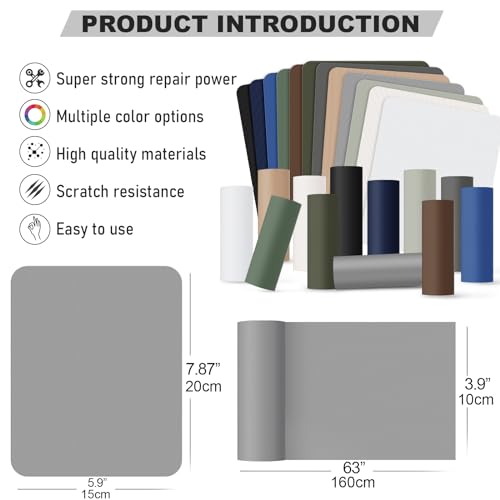 OAZ 3.9" x 63" Self Adhesive Nylon Fabric Tape for Clothes, Black - color: Black, size: 3.9" x 63"