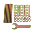6PCS Solid Half Moon 1 in 1 Wrench Countertop Connector 8x100mm Desktop Fastener Bolt Nut Connector Matching Fixed Countertop Furniture Woodworking Headboard Connection Kit - size: 8X100mm
