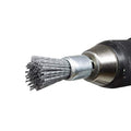 Benchmark Abrasives 3/4" Nylon Wire End Blue Drill Brush, Coarse Grit, 1/4" Drill Shank, Perfect for Rust or Paint Removal Sanding Finishing on Wood, Hard Metals - (Gray) - color: Gray