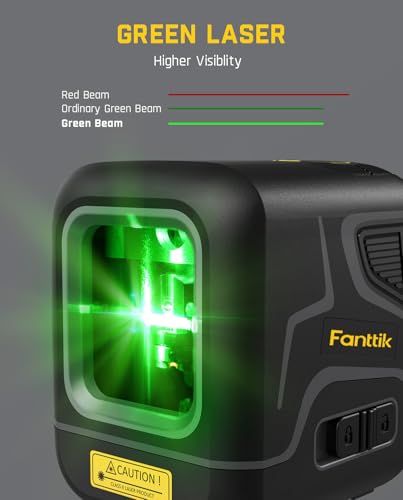 Fanttik D2 Pocket Green Laser Level for Picture Hanging and Home DIY