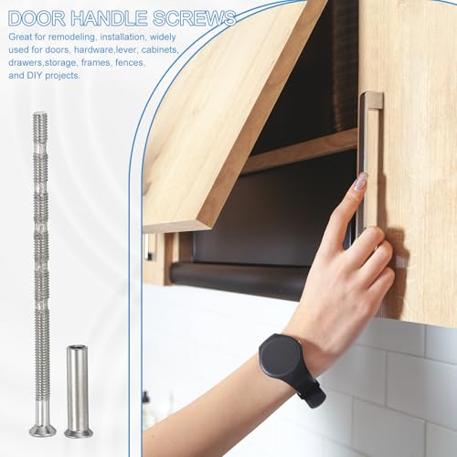 PATIKIL Cabinet Handle Screws M4 x 45mm Break Away Screw with Sleeve 10Set - size: M4 x 45mm