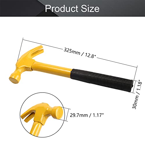 Utoolmart 8.8 Ounce Curved Rip Claw with Tubular Steel Handle - size: 32.5cm