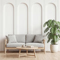 INMOZATA Arch Wainscoting Panels Kit, MDF Board and Batten Wall Panel Kit